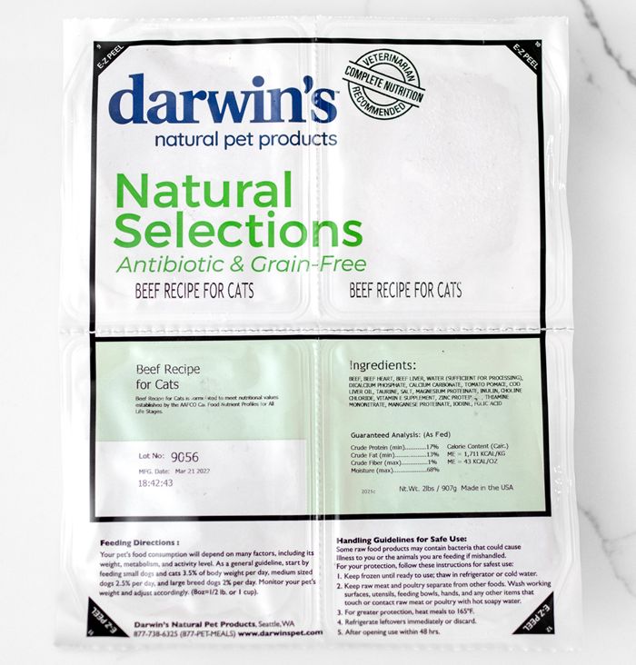 Darwin's Natural Pet Natural Selections™ Beef Raw Cat Food-compressed
