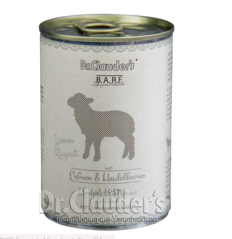 Dr.Clauder's B.A.R.F. Complete Menu Lamb Stew