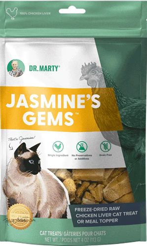 Dr Marty Jasmine's Gems Raw Chicken Liver Cat Treats
