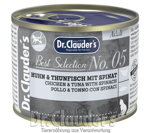 Dr. Clauder’s Best Selection No. 5 Chicken & Tuna with Spinach Cat Food