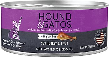 Hound & Gatos Turkey Formula Grain-Free Cat Food