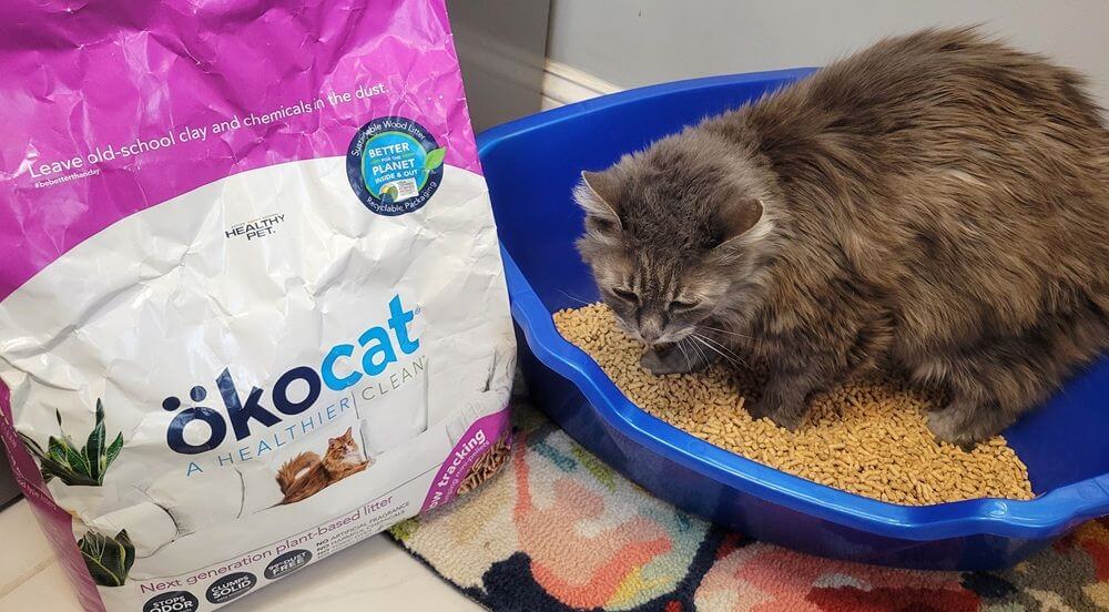 Okocat Mini Pellets Unscented Clumping Wood Cat Litter