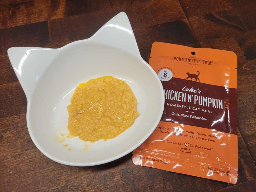 Portland Pet Food Company Luke’s Chicken N’ Pumpkin Homestyle Cat Meal