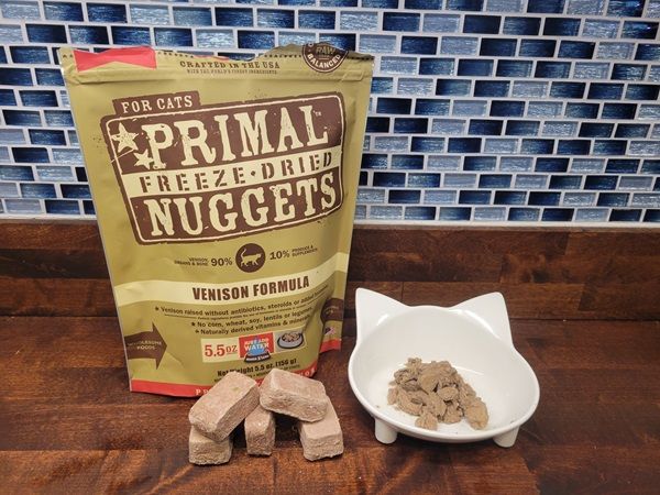 Primal Venison Nuggets Grain-Free Freeze-Dried Raw Cat Food