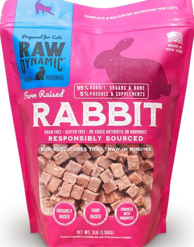 Raw Dynamic Freeze-Dried Rabbit Formula for Cats