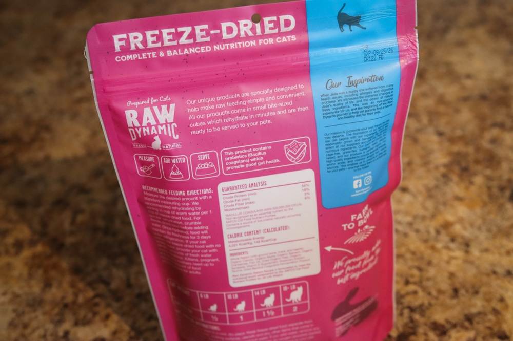 Raw Dynamic Pets Farm Raised Rabbit Recipe Freeze Dried Cat Food