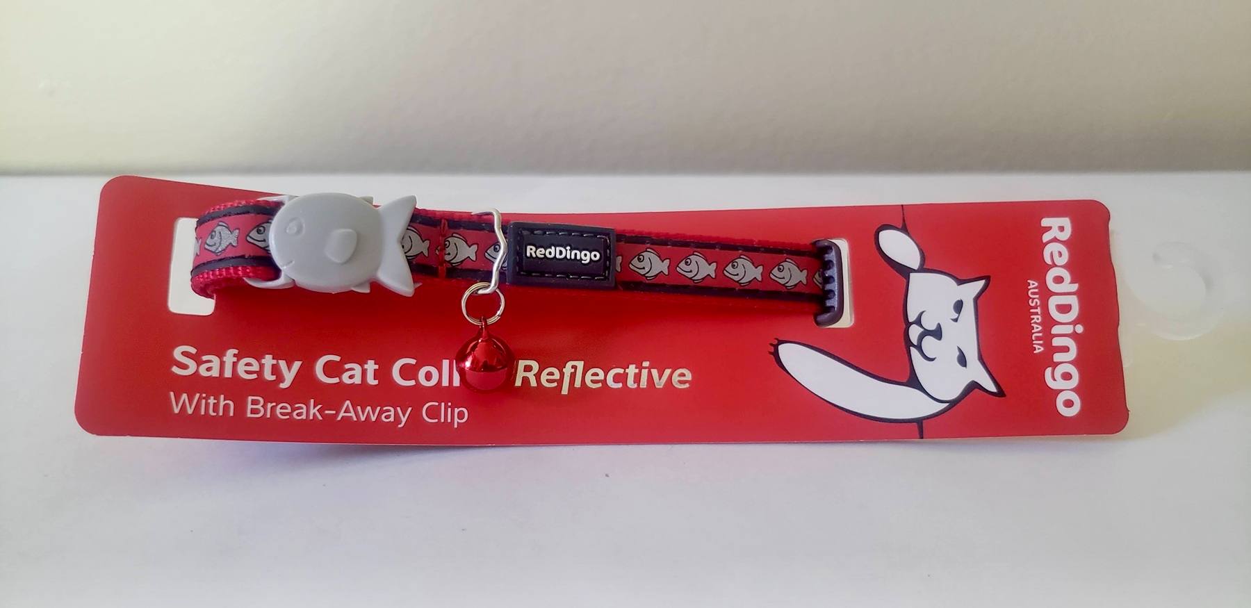 Red Dingo Nylon Reflective Breakaway Cat Collar