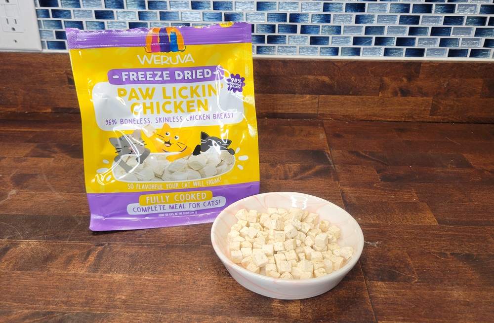 Weruva Freeze-Dried Paw Lickin’ Chicken Fully Cooked Cat Food